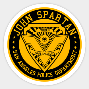 J. Spartan Police Badge Sticker